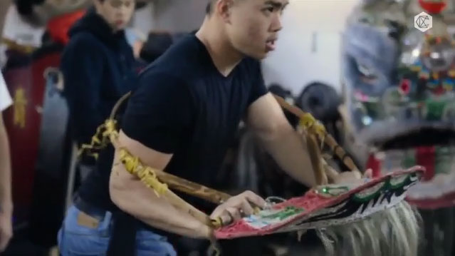 Os chineses da ‘Dança do Leão’