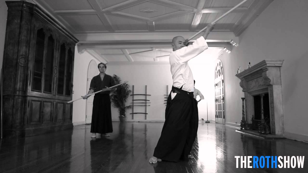 Sensei Akeshi Sueyoshi ensinando David Lee Roth (Van Halen)