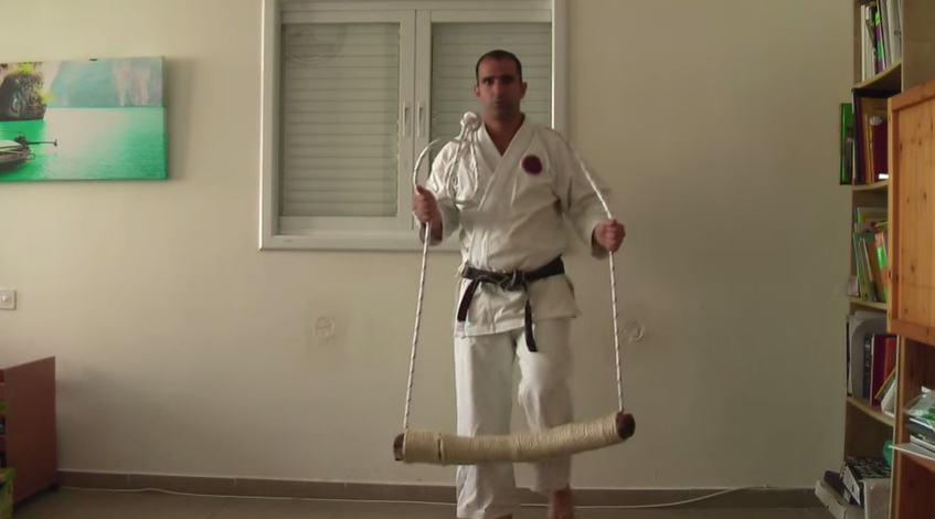 Como fazer um “makiwara” para canela